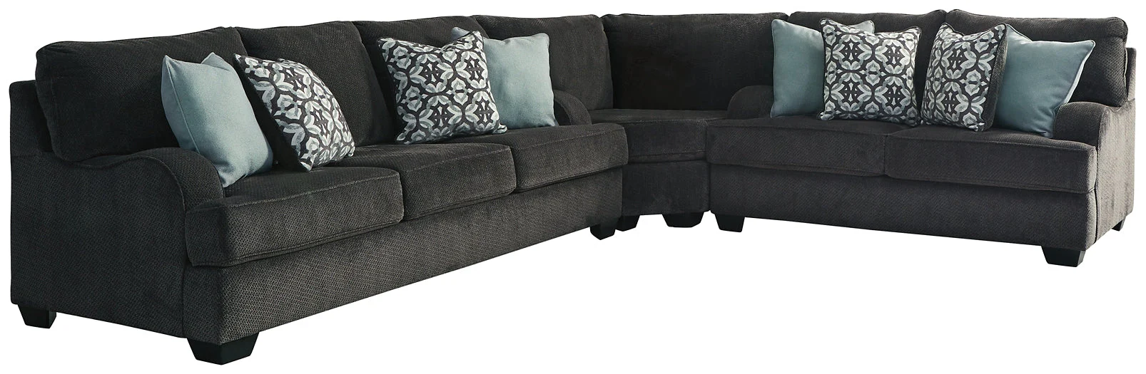 Charenton 3-Piece Sectional with Ottoman - Image 3