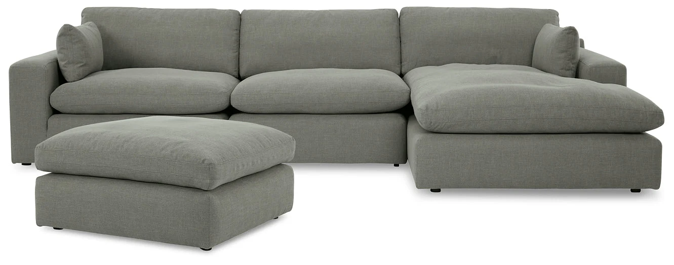 Elyza 3-Piece Sectional with Ottoman