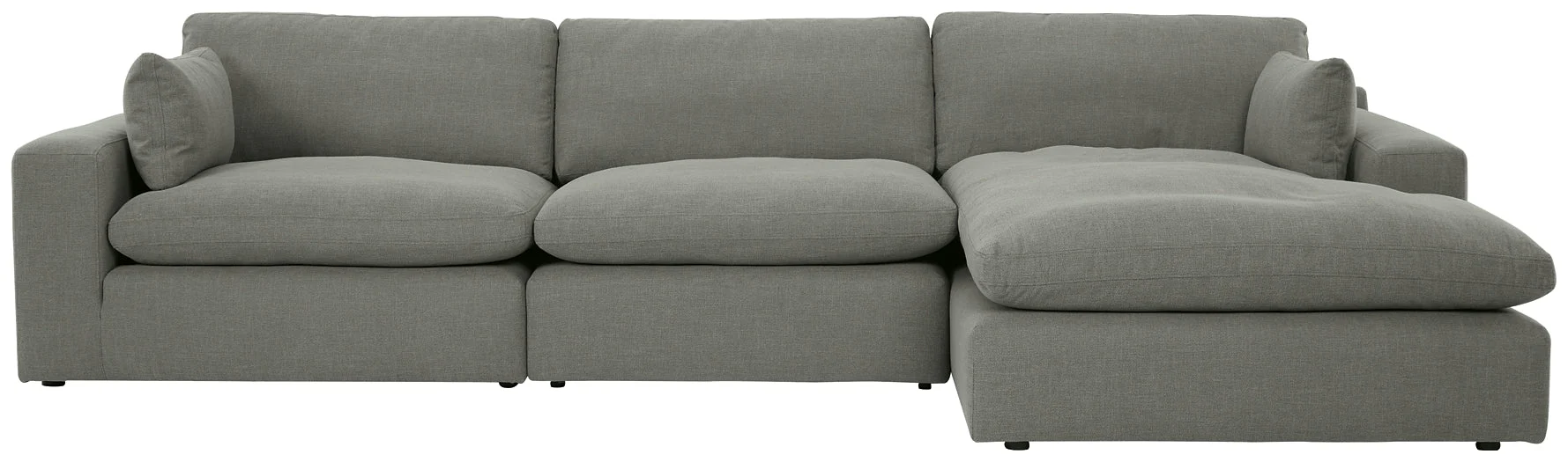Elyza 3-Piece Sectional with Ottoman - Image 2