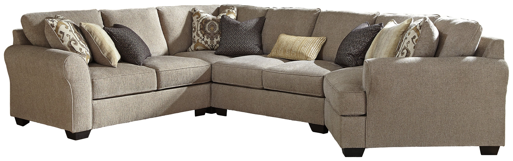 Pantomine 4-Piece Sectional with Ottoman - Image 2