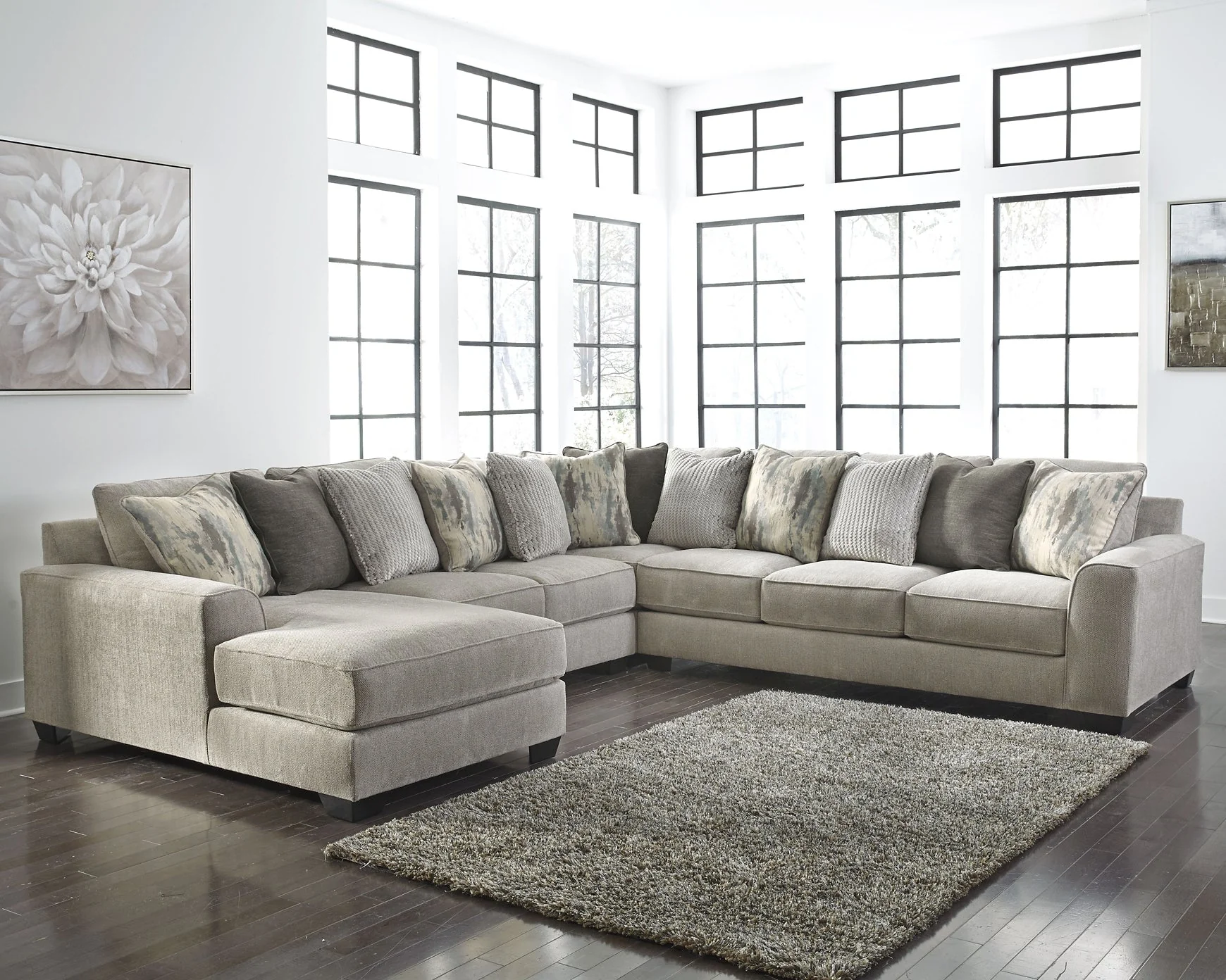 Ardsley 4-Piece Sectional with Ottoman - Image 5