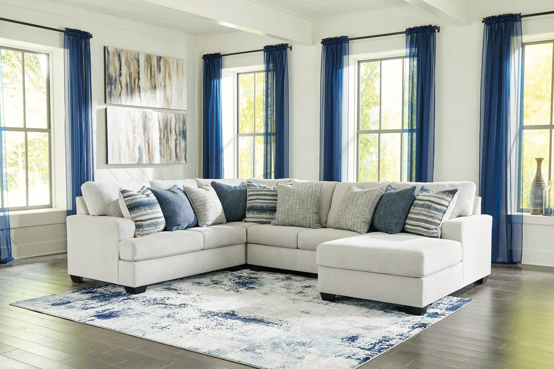 Lowder 4-Piece Sectional with Ottoman - Image 8
