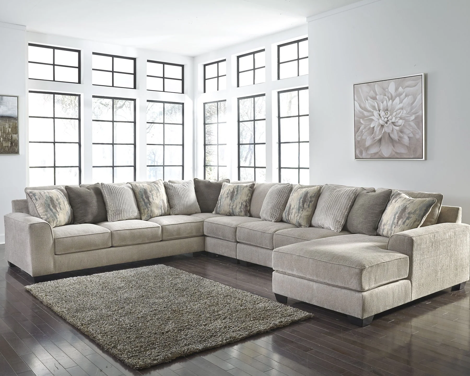 Ardsley 5-Piece Sectional with Ottoman - Image 5