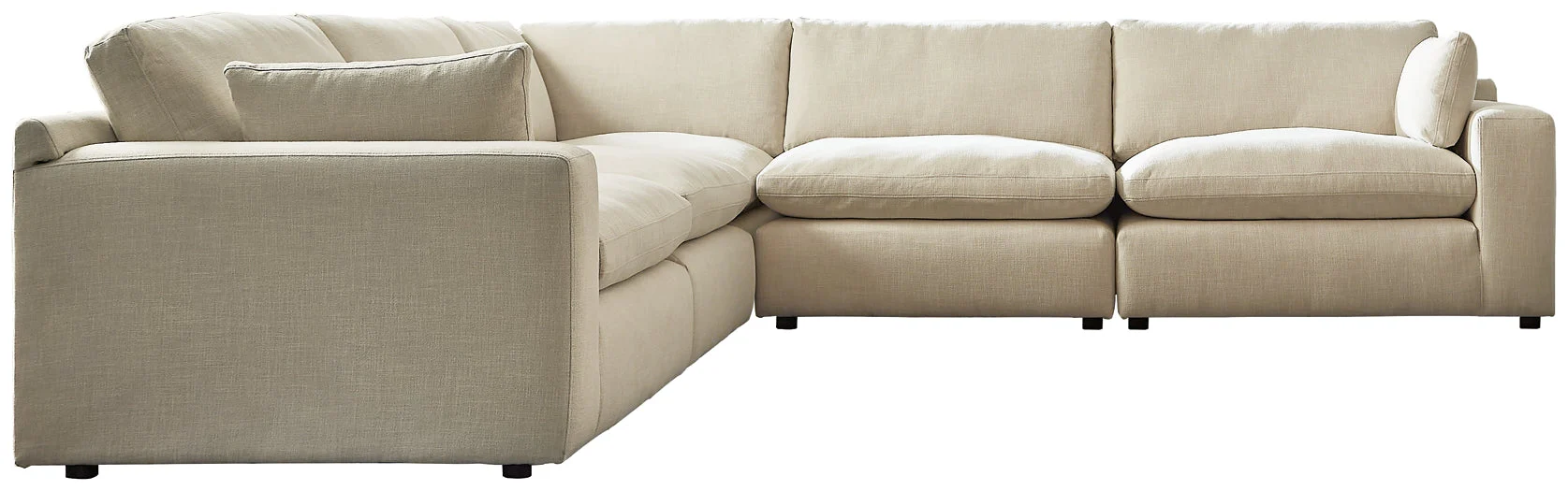 Elyza 5-Piece Sectional with Ottoman - Image 2