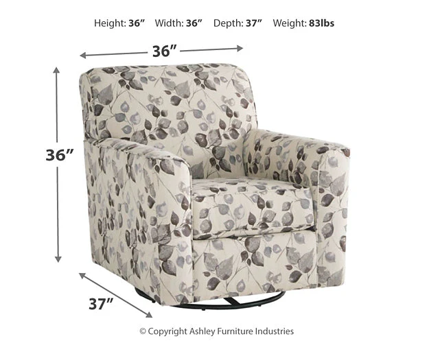 Abney Swivel Accent Chair - Image 6