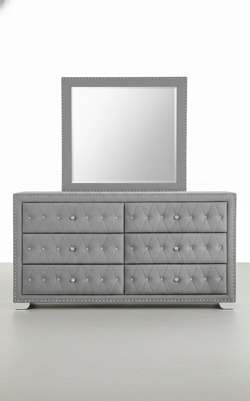 Angel Silver Dresser Mirror - Image 3