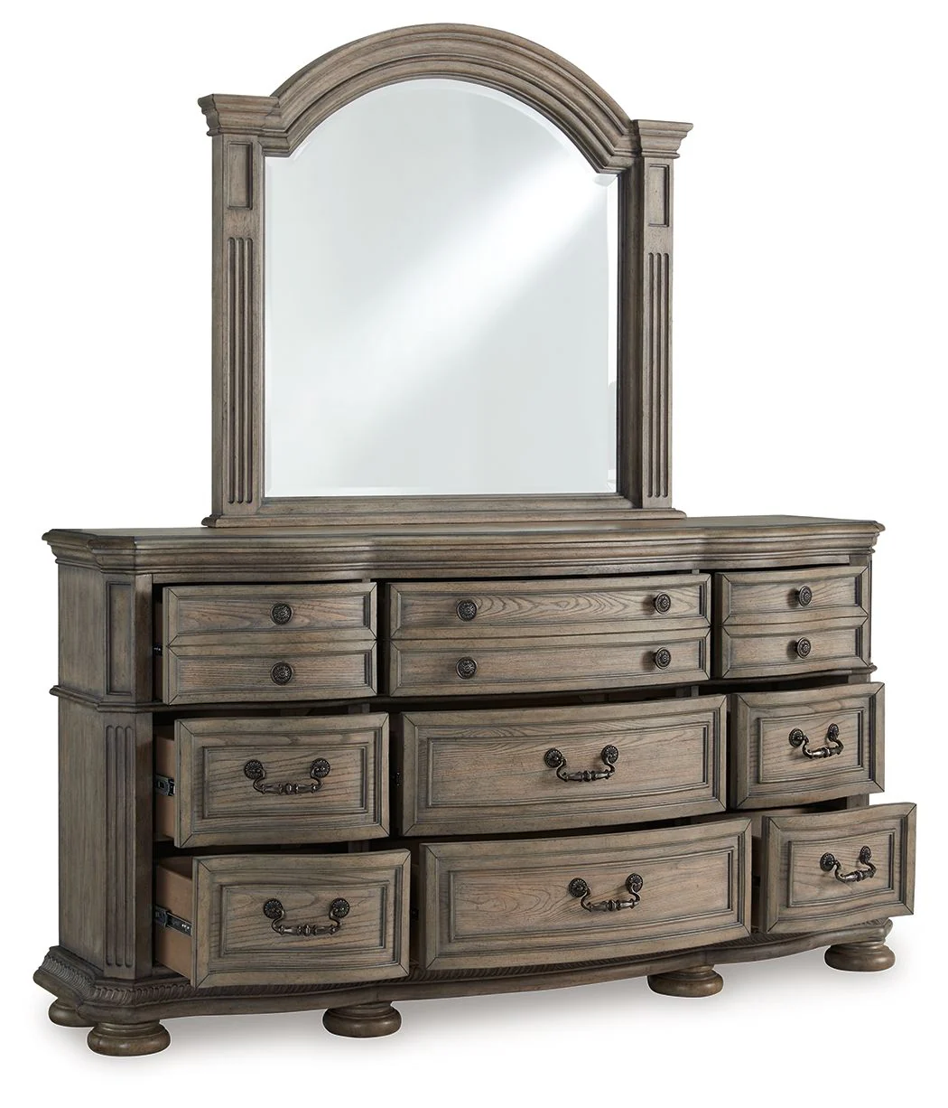 Ardenfield - Dresser And Mirror - Light Brown - Image 2