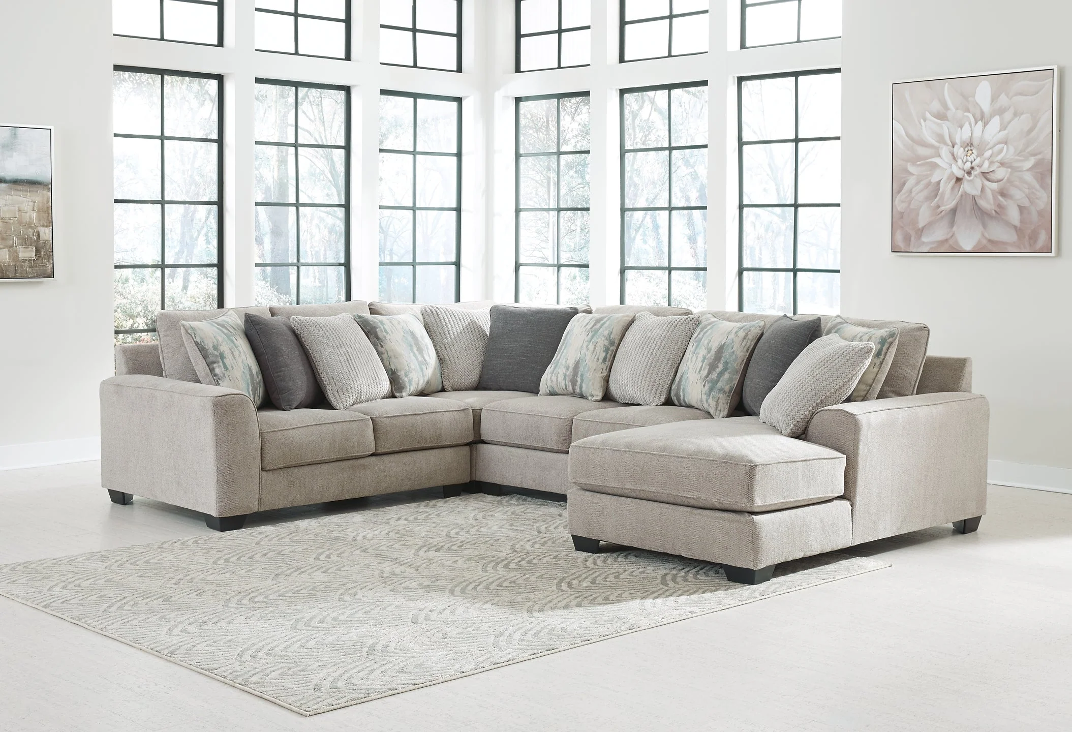Ardsley 4-Piece Sectional with Chaise - Image 4