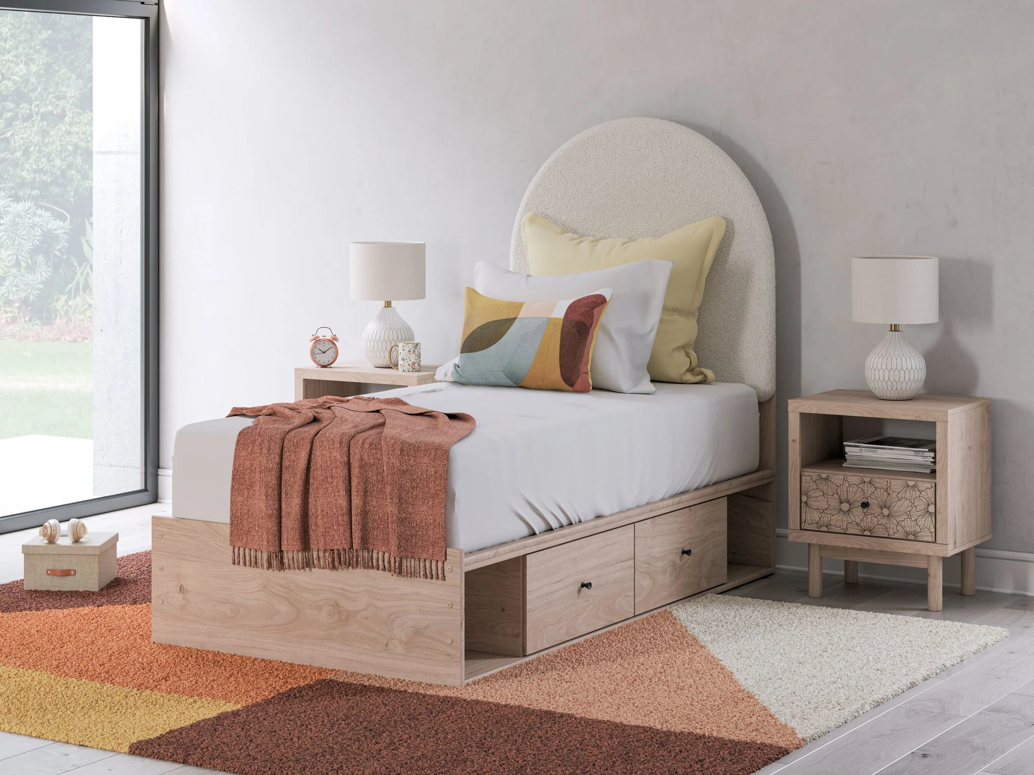 Arloster - Upholstered Panel Bed - Image 7