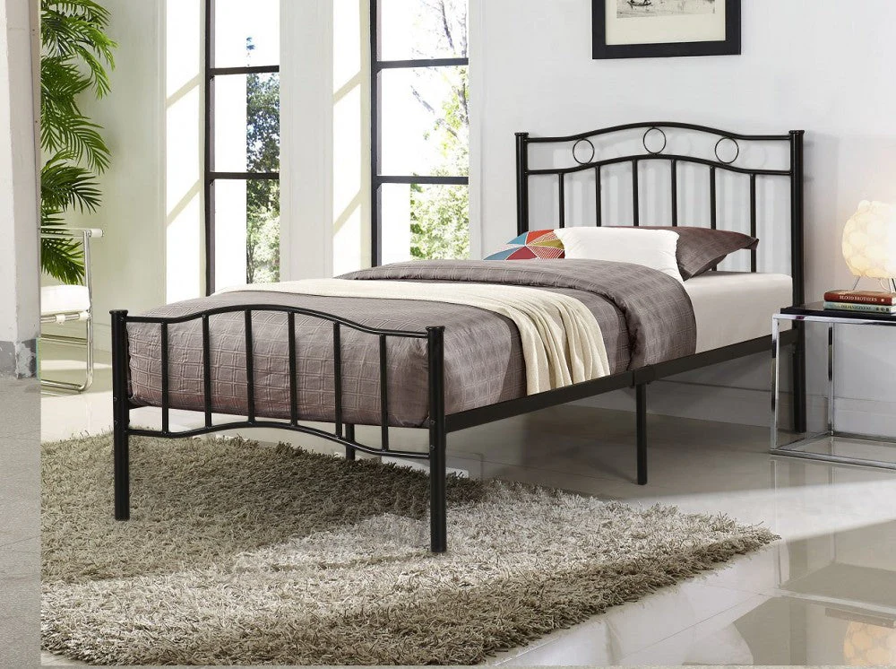 Ozzie Twin Bed Black, Silver, or Pink - Image 3