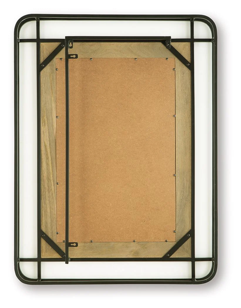 Beelman - Accent Mirror - Black / Brown - Image 4