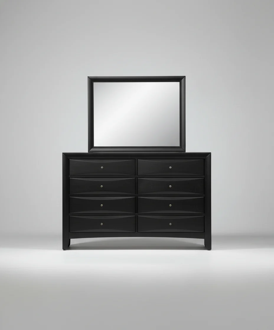 Linda Black Dresser Mirror - Image 2