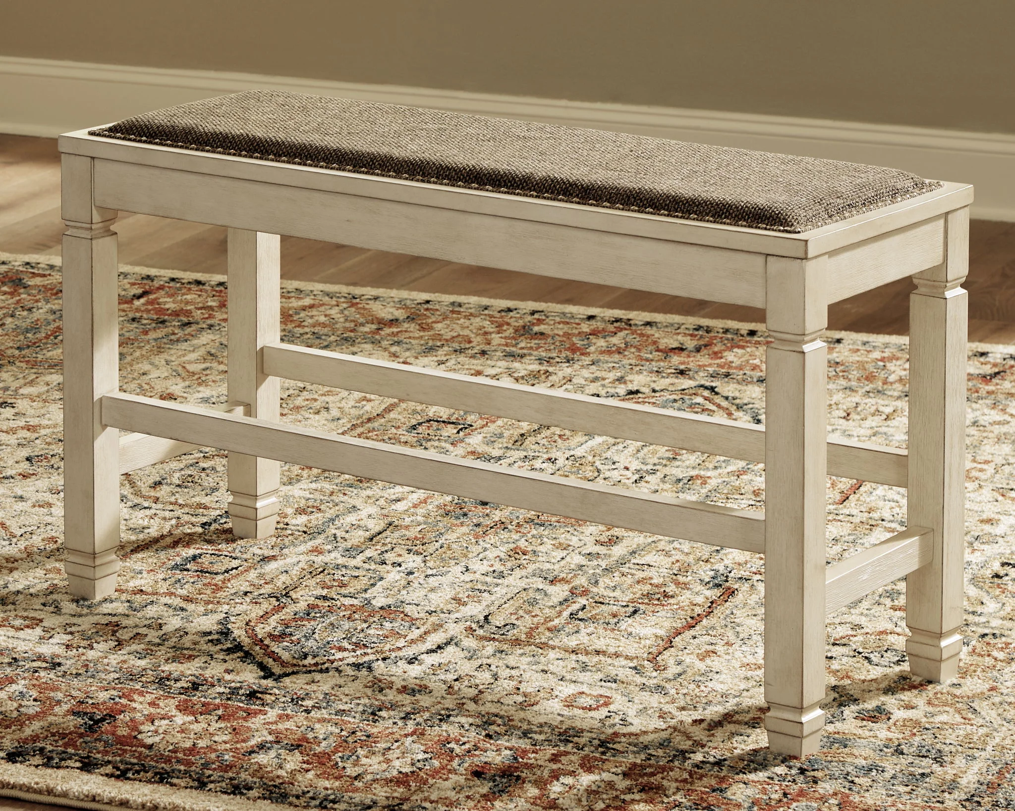Bolanburg - DBL Counter UPH Bench - Beige - Image 4