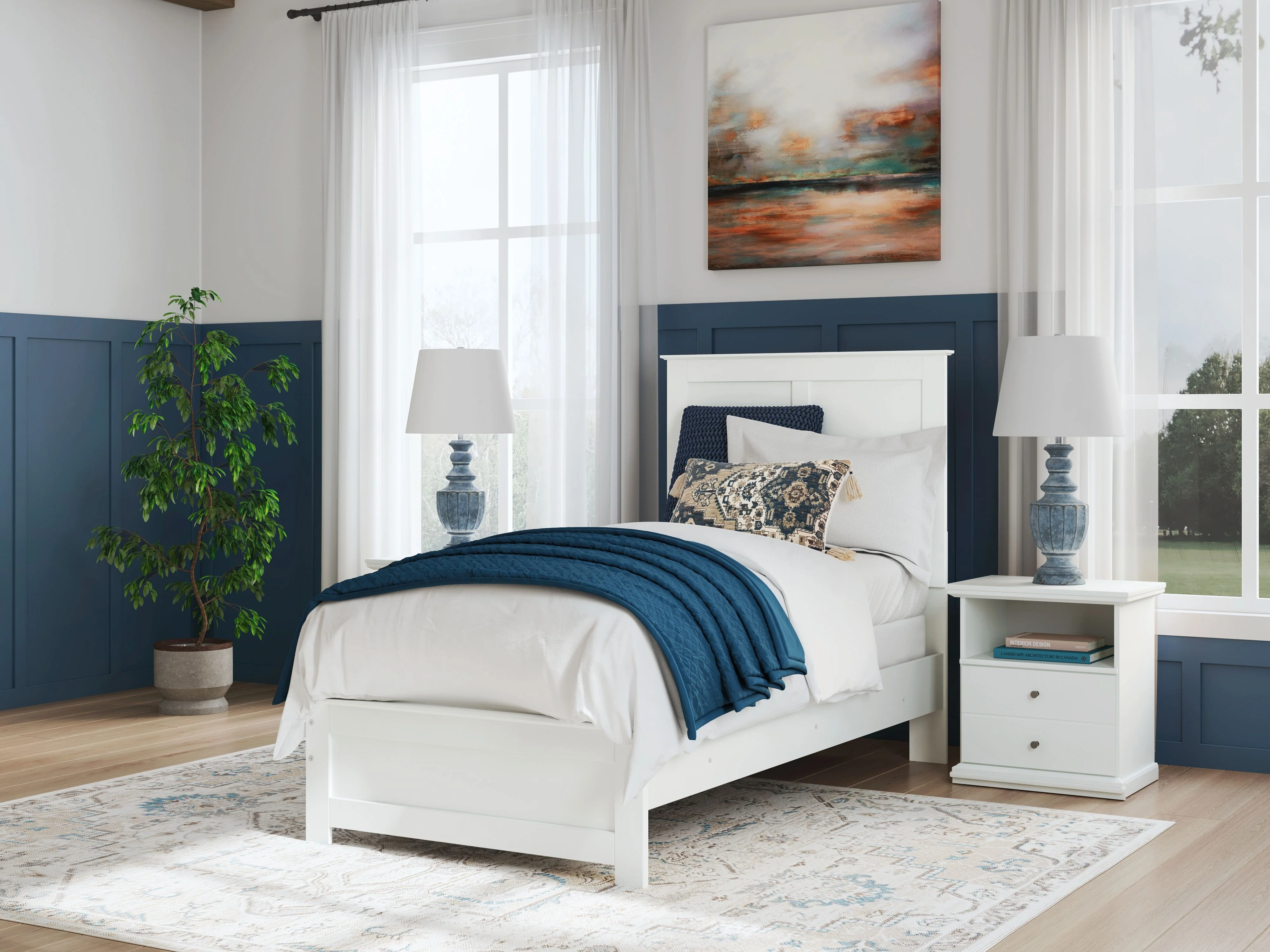 Bostwick Shoals - Panel Bed With Framed Footboard - Image 4
