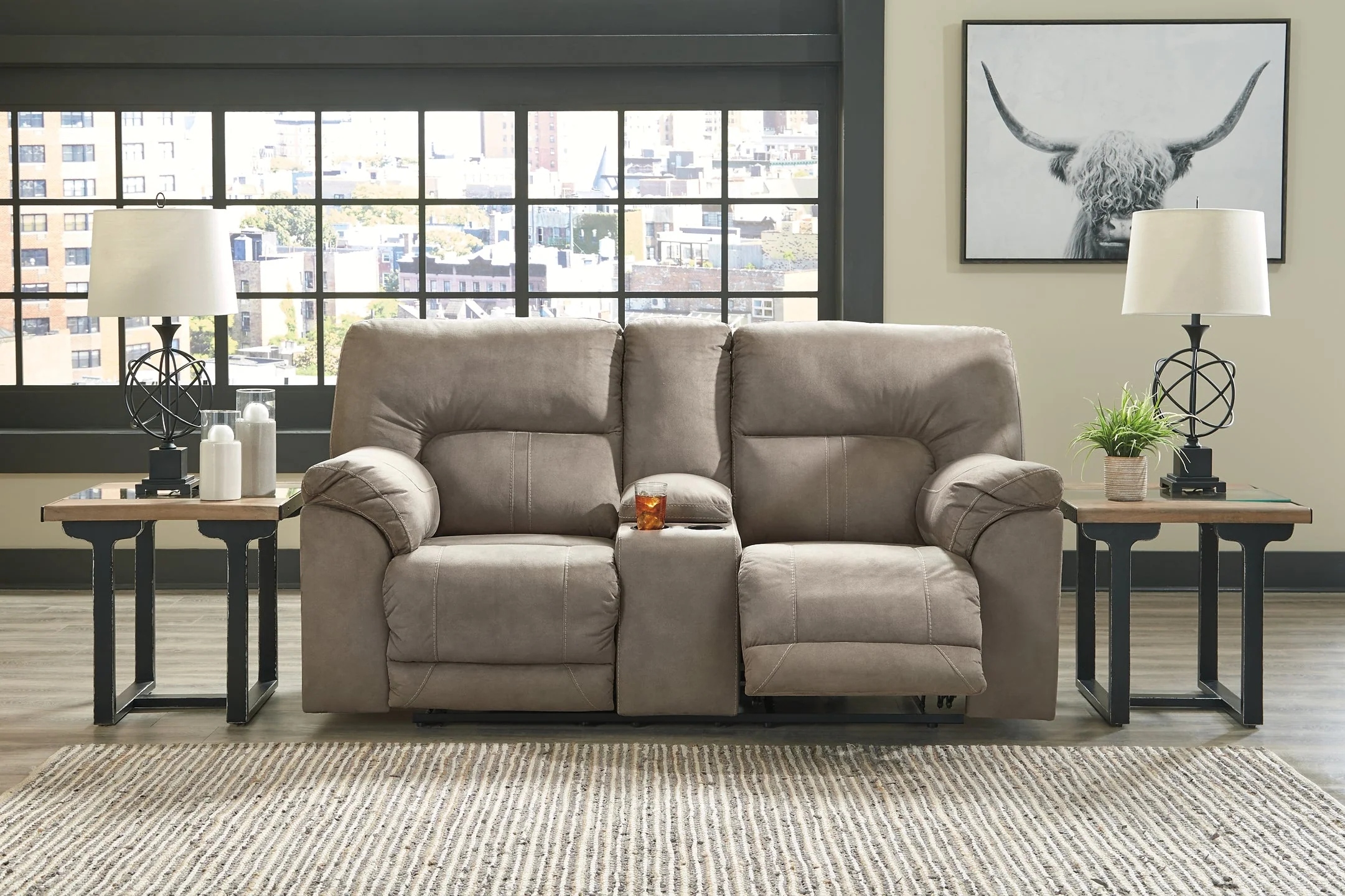 Cavalcade DBL REC PWR Loveseat w/Console - Image 8