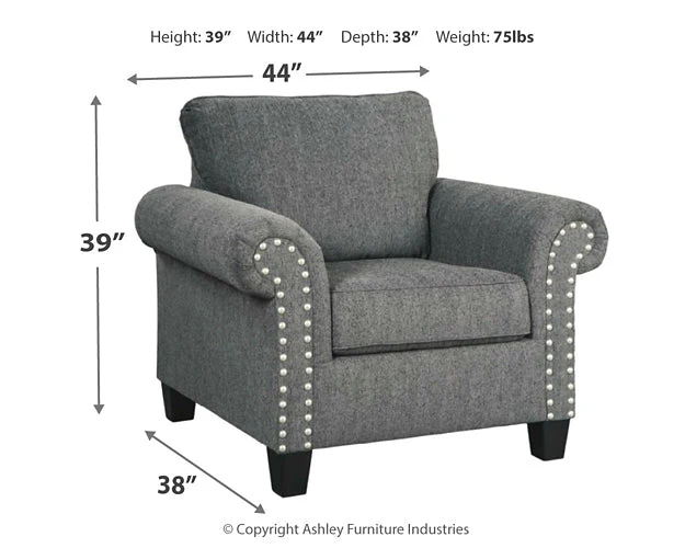 Agleno Chair and Ottoman - Image 5
