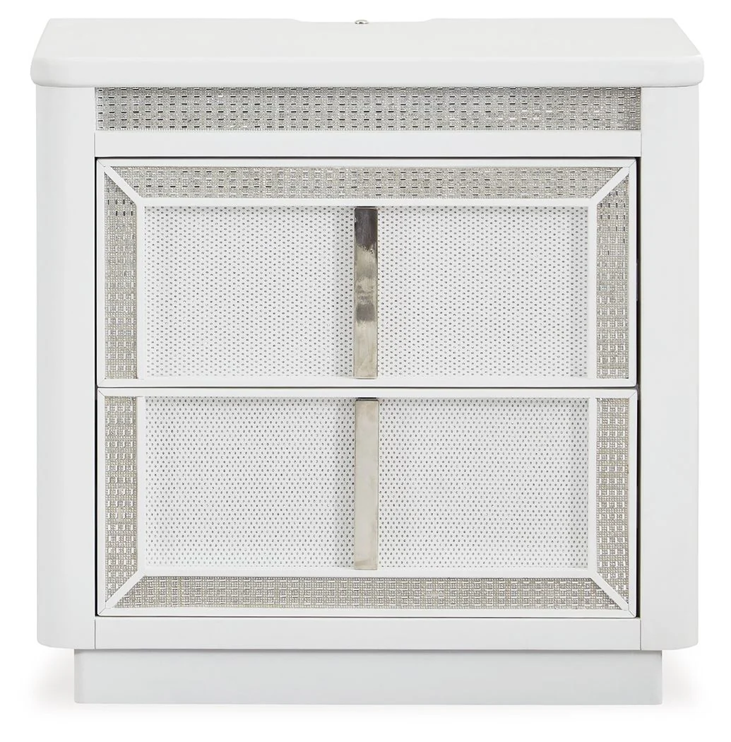 Chalanna - Two Drawer Night Stand - White - Image 2