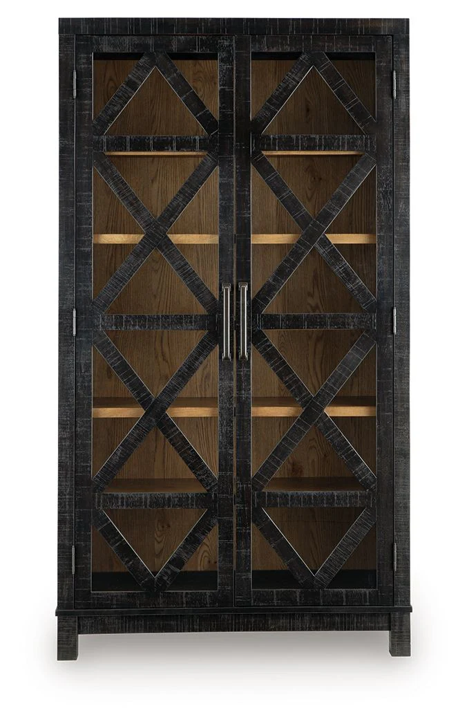 Christop - Accent Cabinet - Black / Brown - Image 3