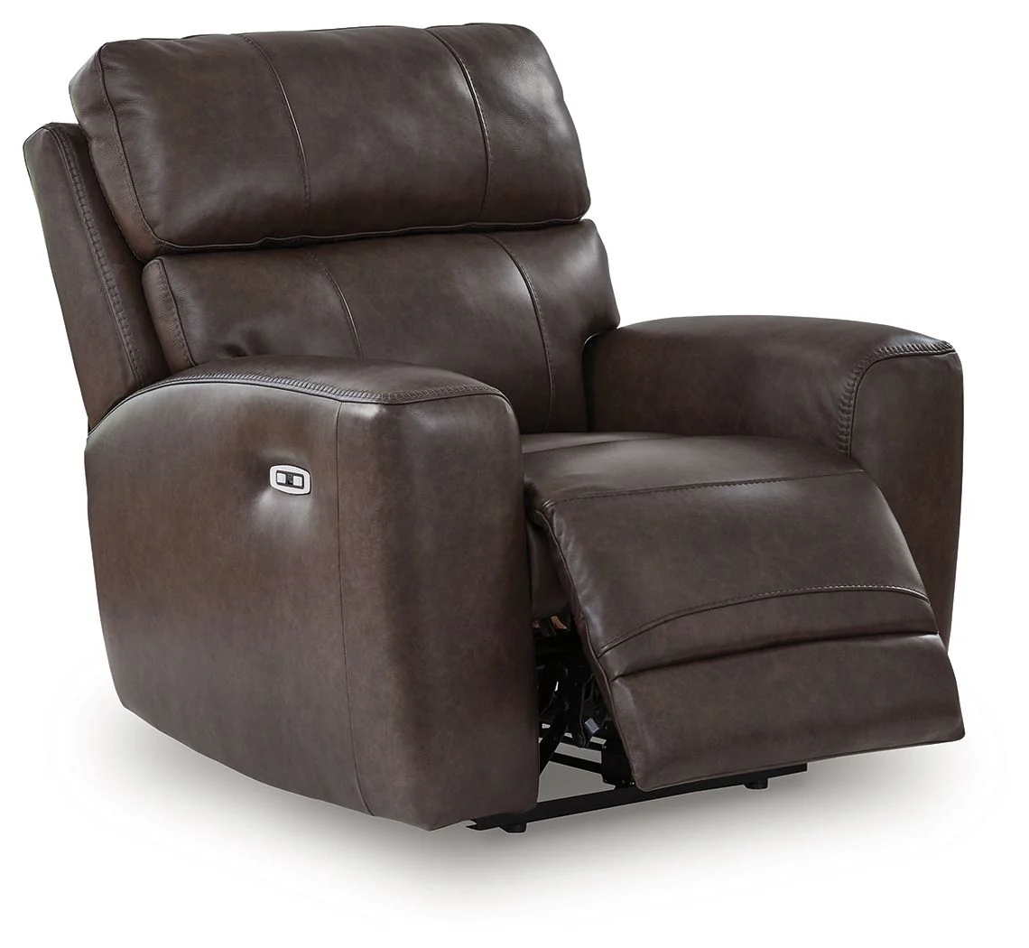Crossplex - Power Recliner / Adjustable Headrest - Smoke - Image 2