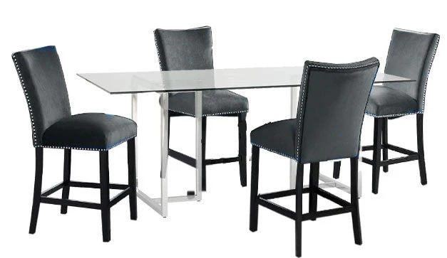 Roland Pub & 4 Chairs Choose Your Chair Color - Image 3