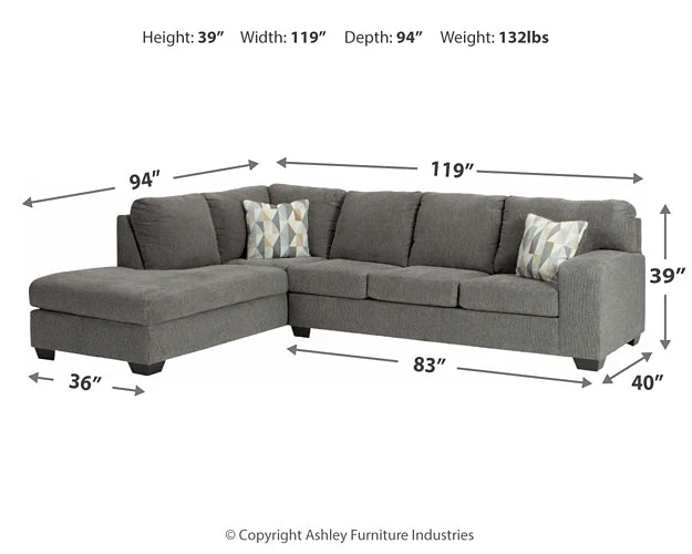Dalhart 2-Piece Sectional with Chaise - Image 5