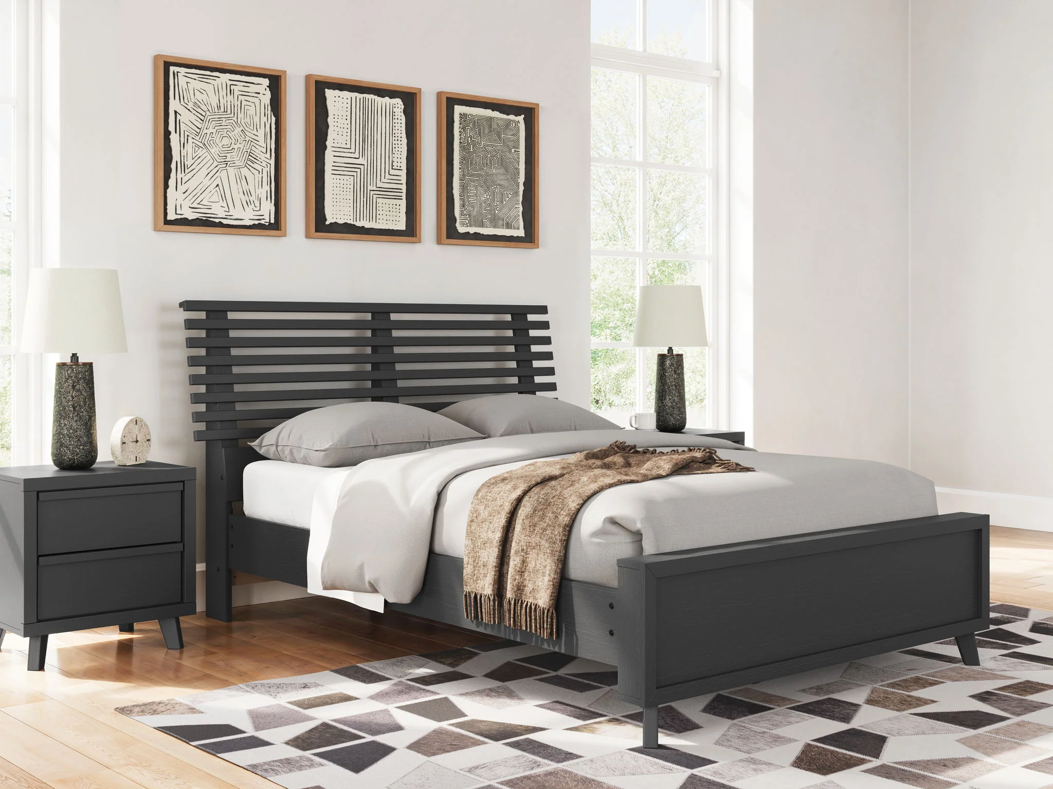 Danziar - Slat Panel Bed - Image 4