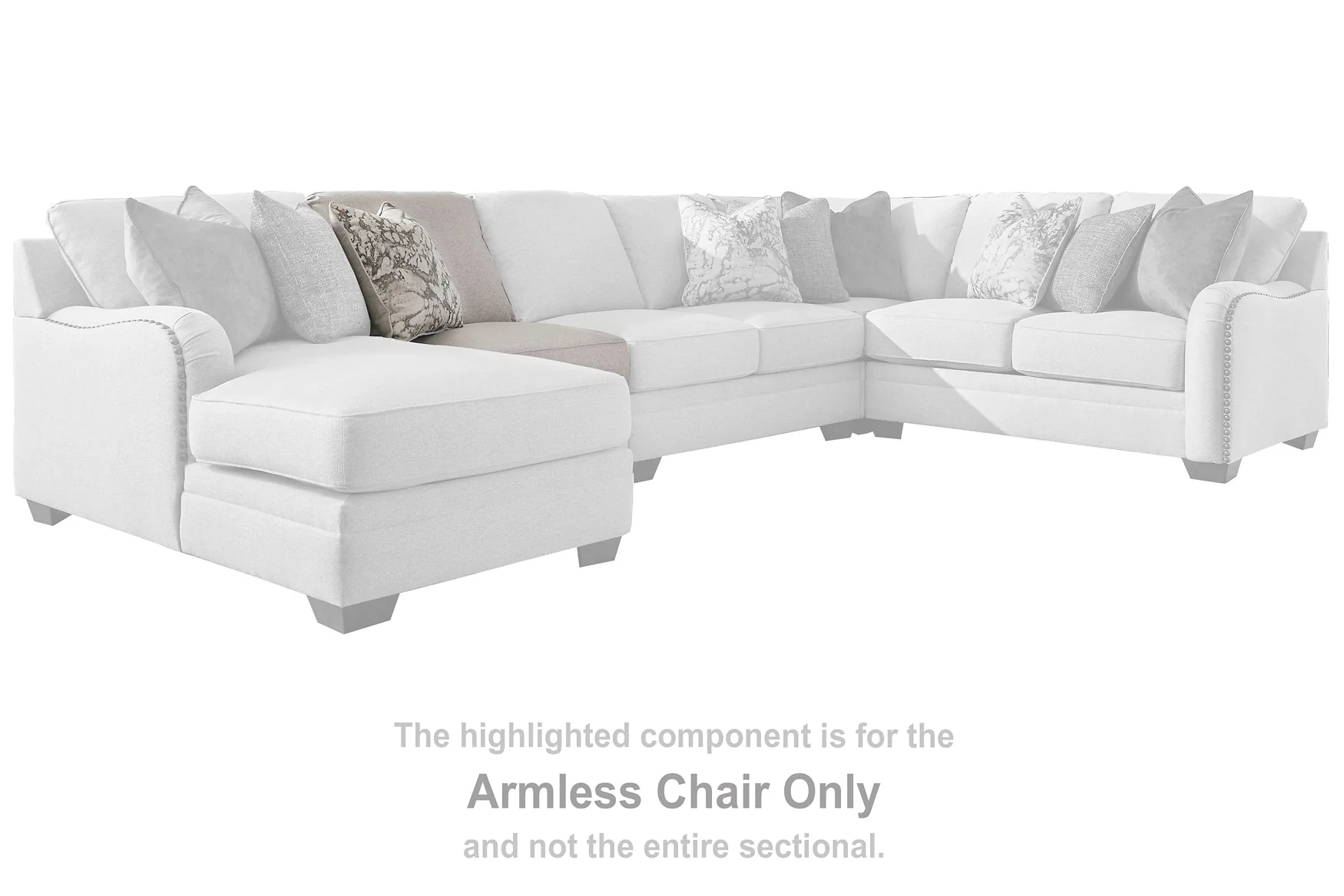 Dellara 3-Piece Sectional with Chaise - Image 3