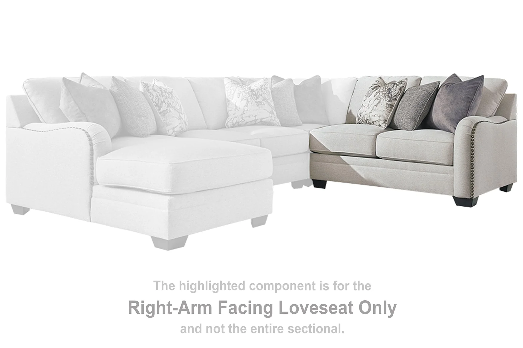 Dellara 3-Piece Sectional with Chaise - Image 4