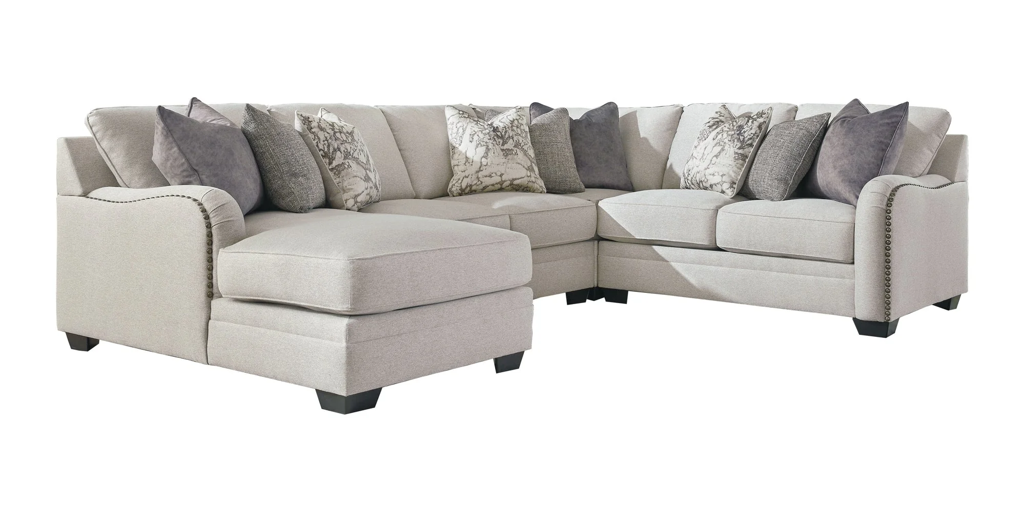 Dellara 4-Piece Sectional with Chaise - Image 2