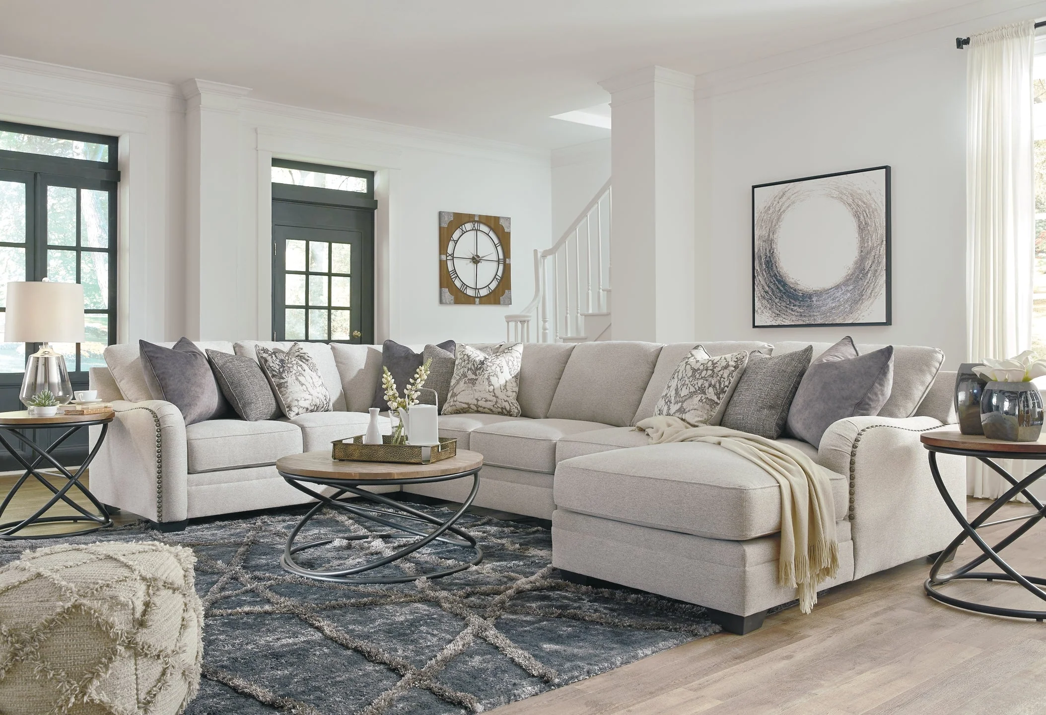 Dellara 5-Piece Sectional with Chaise - Image 5