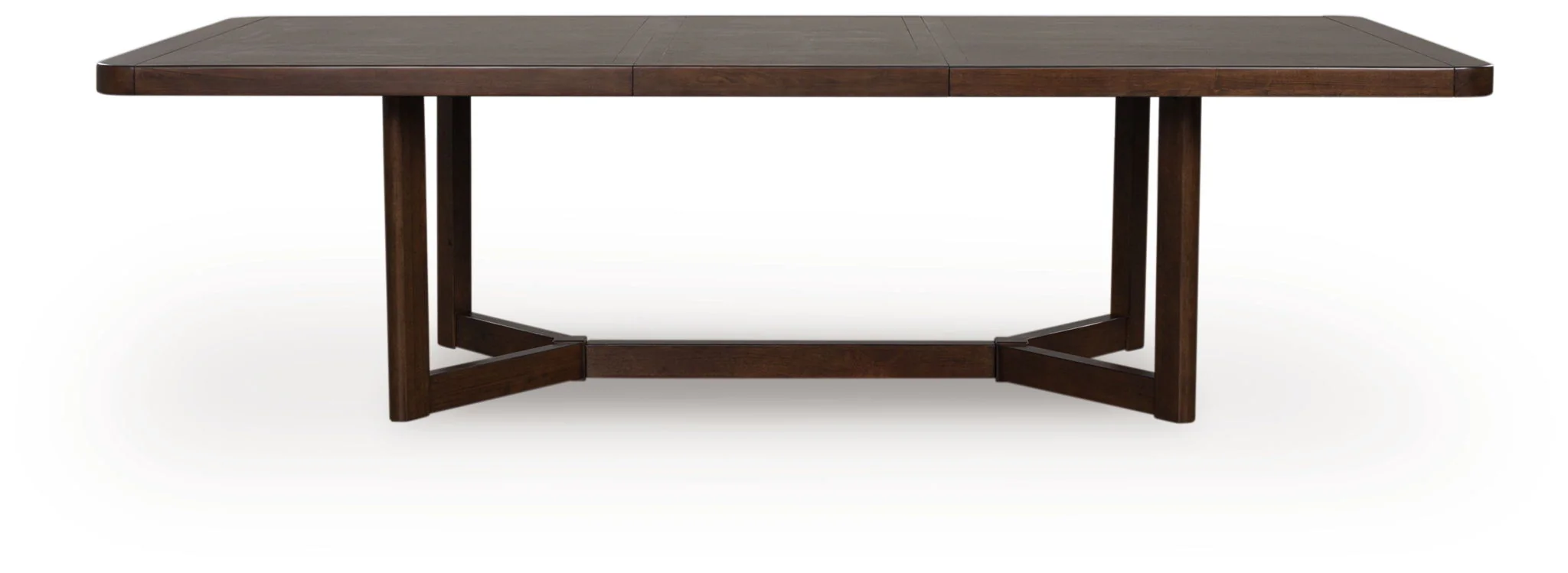 Dilenno - Rectangular Dining Room Extension Table - Dark Brown - Image 2