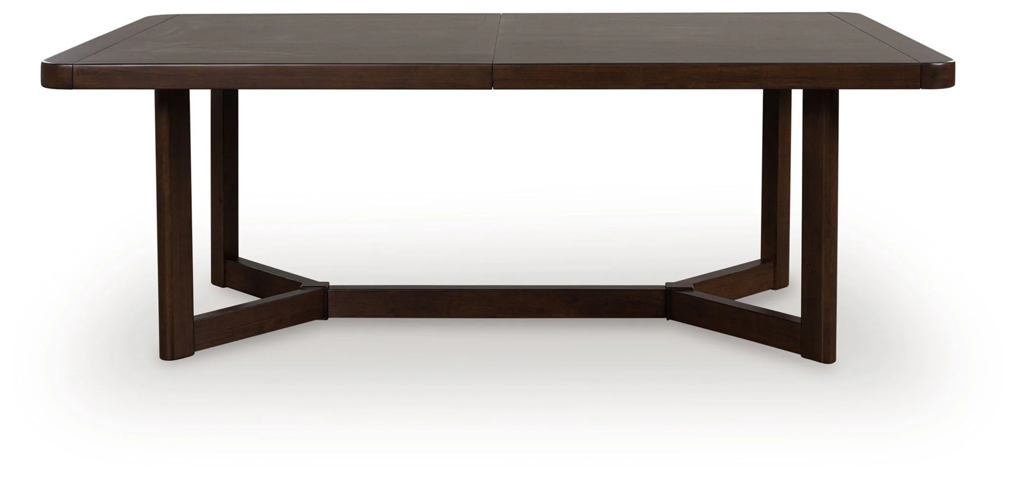 Dilenno - Rectangular Dining Room Extension Table - Dark Brown - Image 4