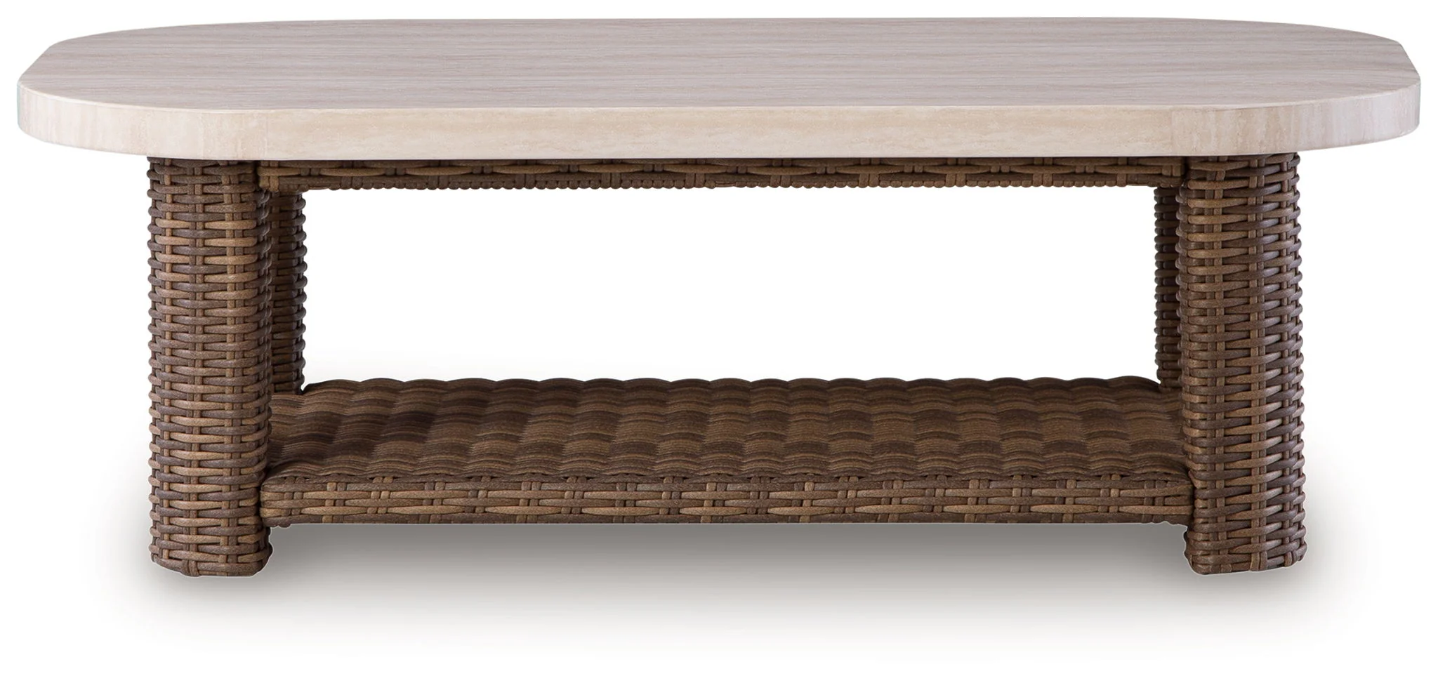 Dolan Creek - Rectangular Cocktail Table - Beige / Brown - Image 2
