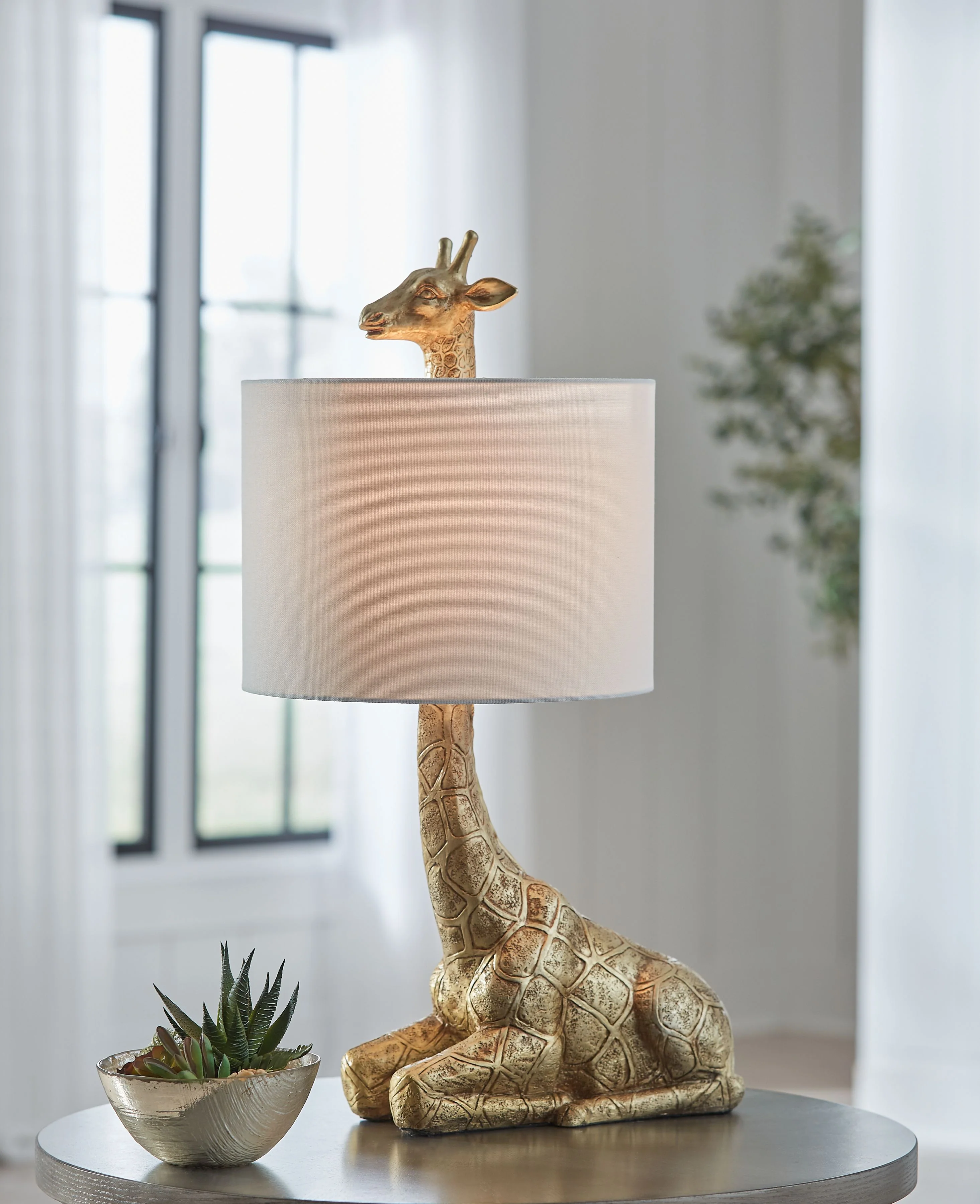 Ferrison - Poly Table Lamp - Gold Finish - Image 3