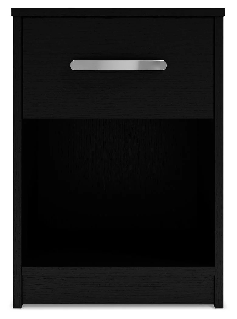 Finch - One Drawer Night Stand - Black - Image 4