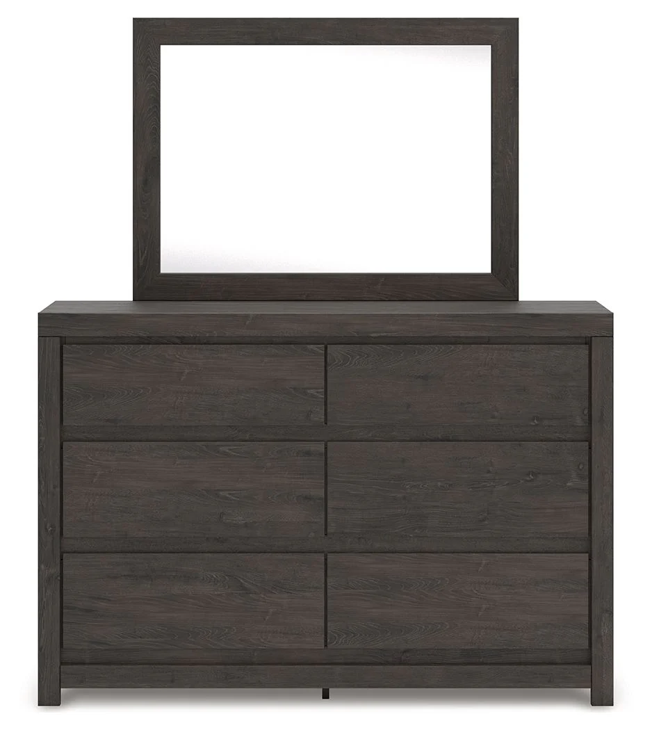 Fraluna - Dresser And Mirror - Charcoal - Image 2