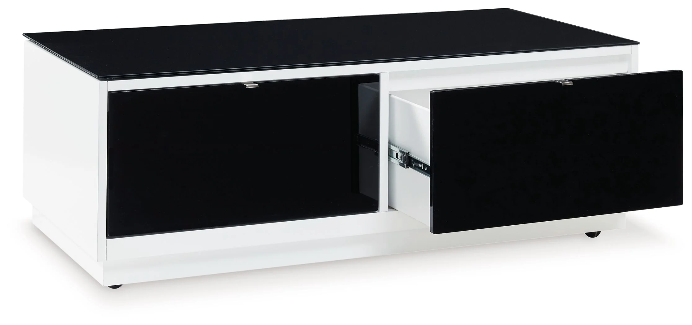 Gardoni - Rectangular Cocktail Table - White / Black - Image 3