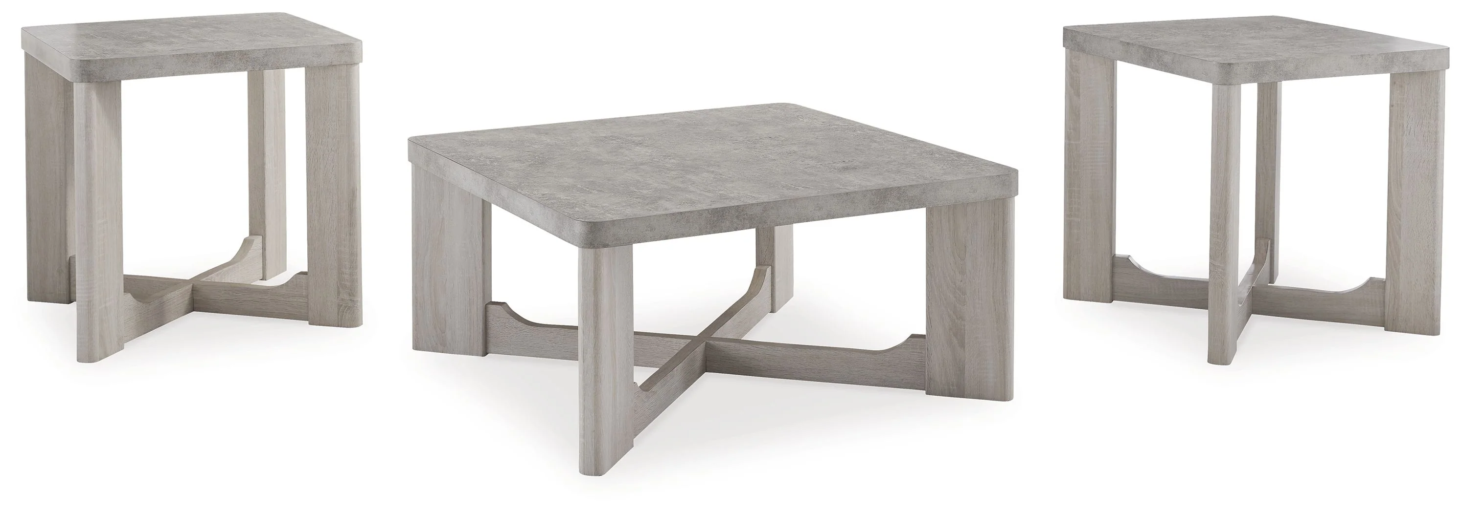 Garnilly - Occasional Table Set (Set of 3) - Whitewash
