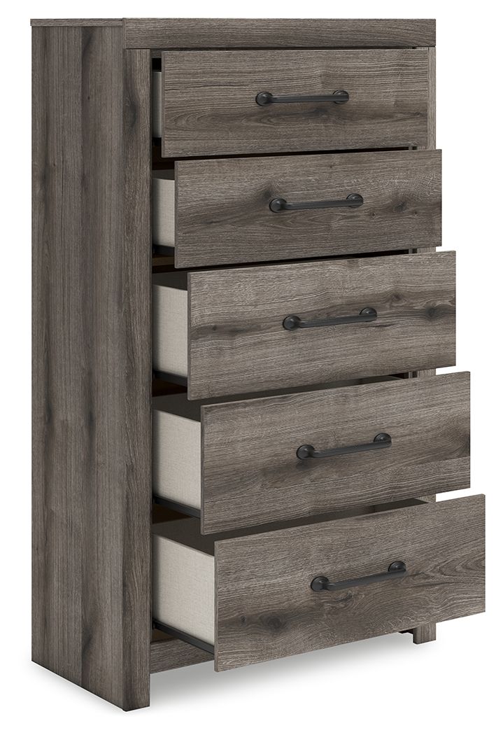 Graystorm - Five Drawer Chest - Brown Gray - Image 3