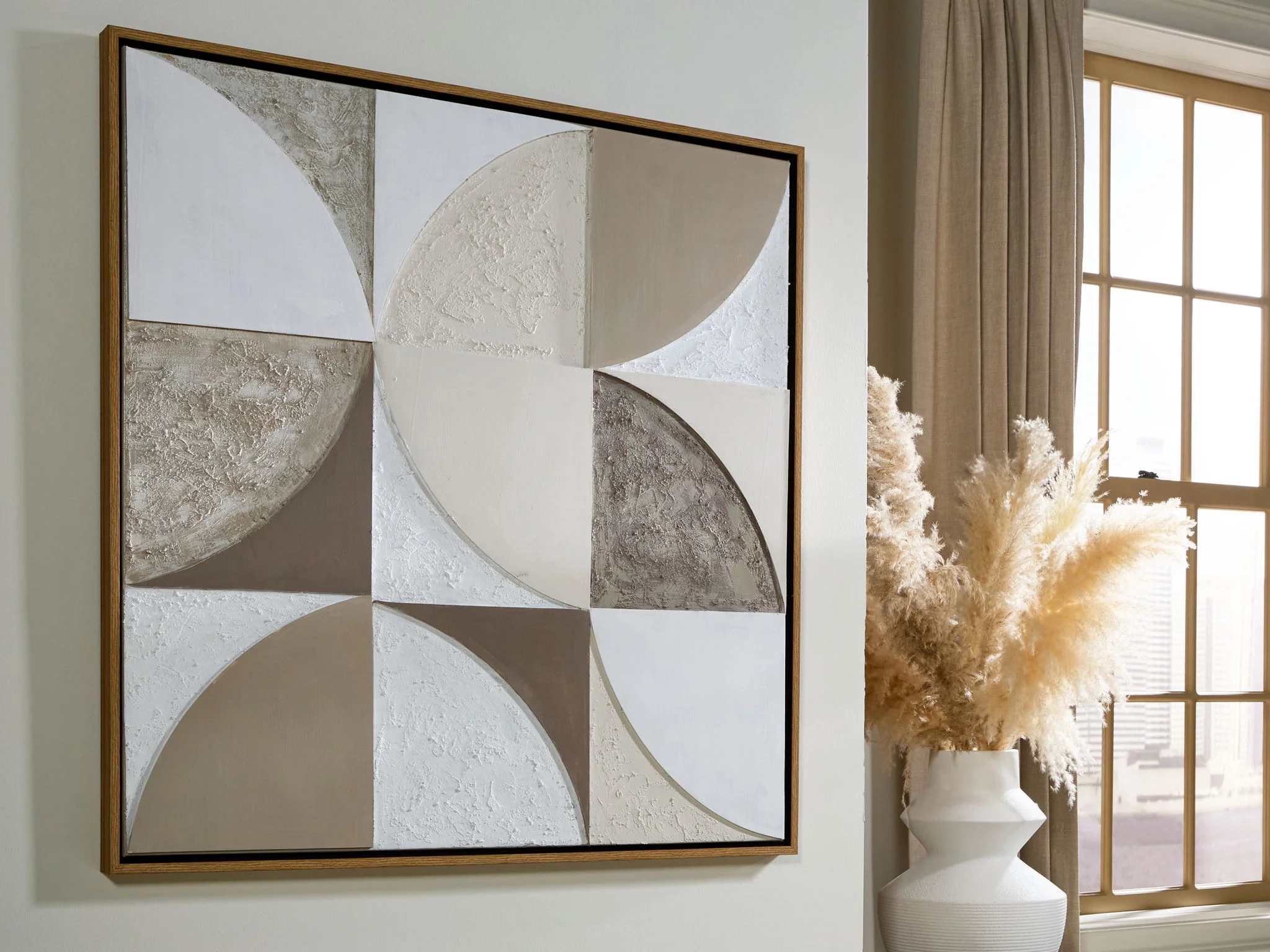 Harelman - Wall Art - Tan / Taupe / White - Image 3