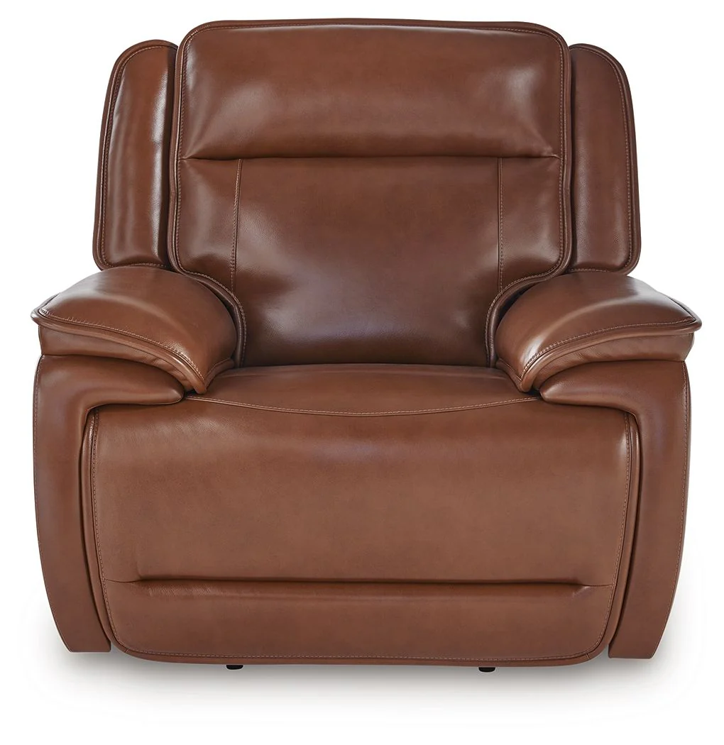 Healy Pier - Power Recliner / Adj Headrest - Chocolate - Image 2