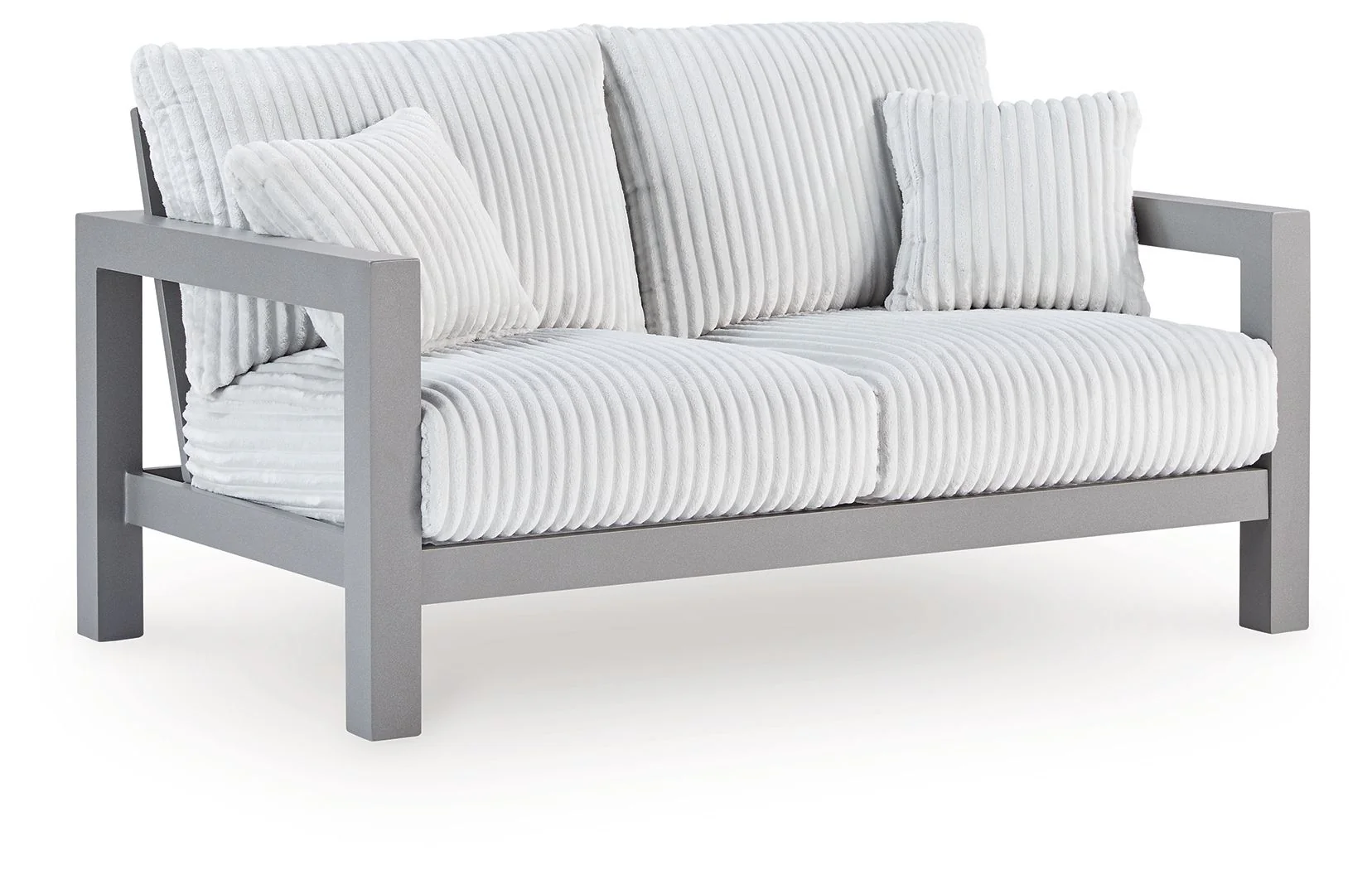Hurley Park - Loveseat With Cushion - Gray - Image 4