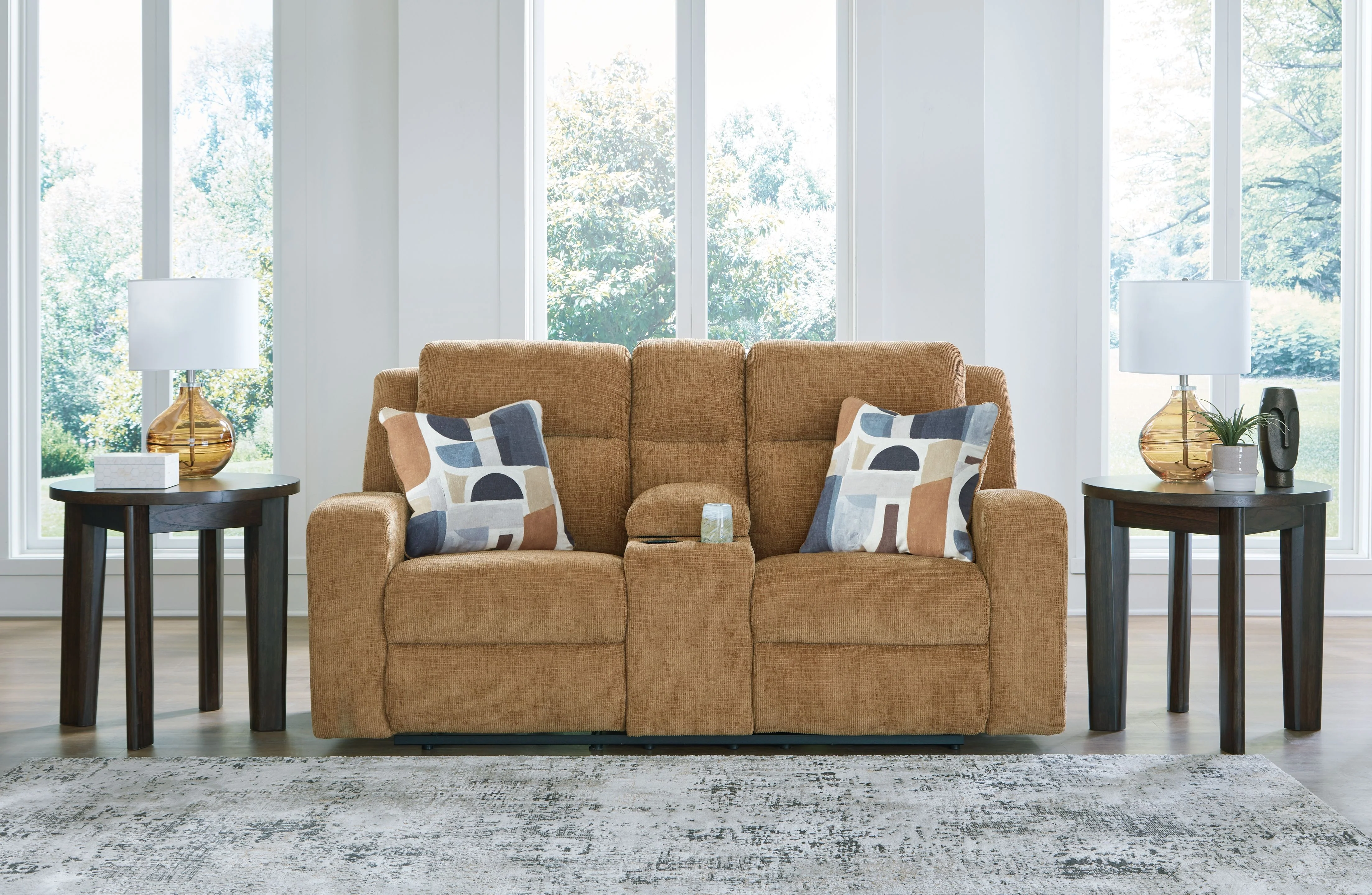 Kanlow - Dbl Reclining Loveseat With Console - Image 4