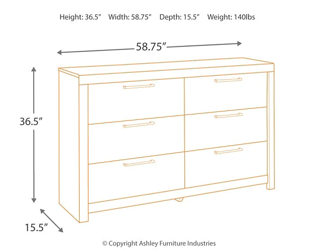 Derekson King Panel Bed with 6 Storage Drawers with Dresser - Image 7