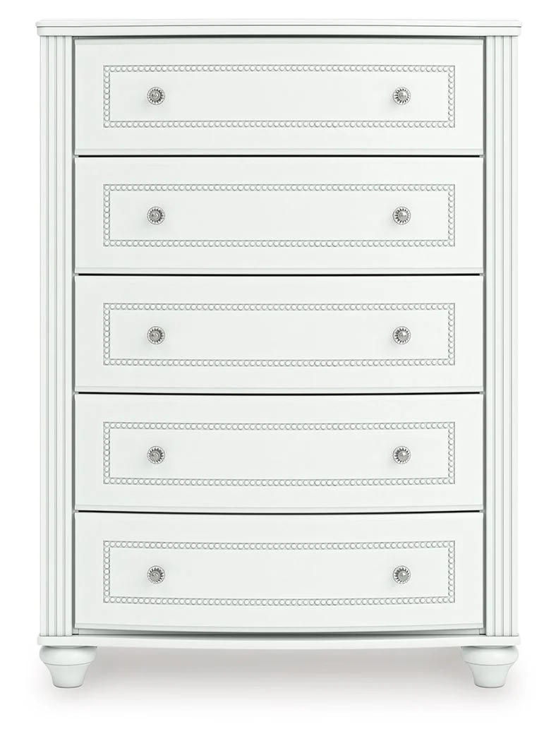 Kozlani - Five Drawer Chest - White - Image 4