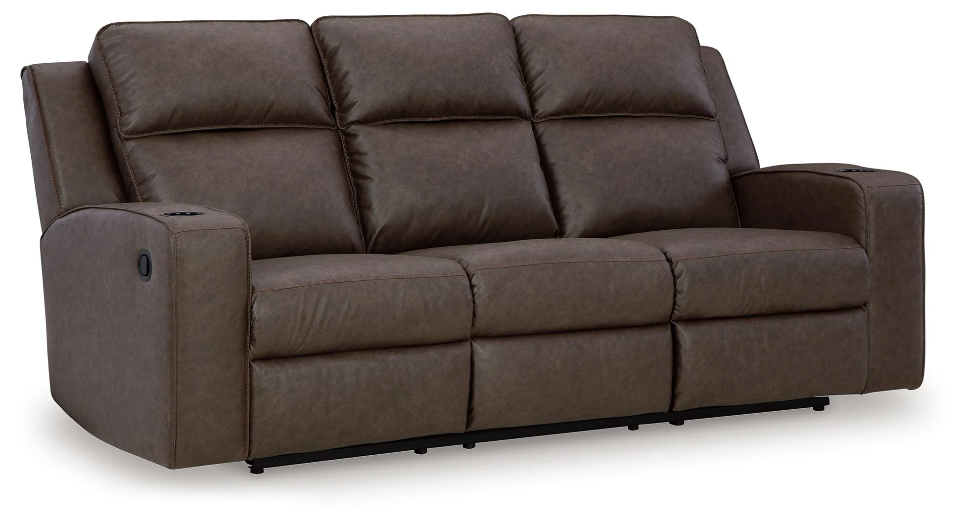 Lavenhorne - Rec Sofa W/Drop Down Table - Granite - Image 4