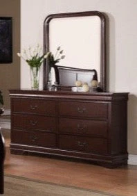 Louis Philip Cherry Dresser Mirror - Image 3