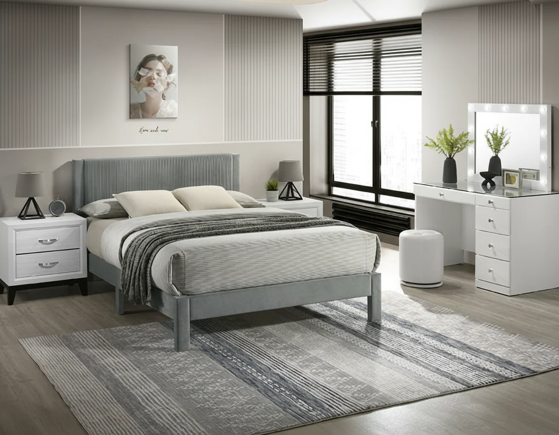 Lucia Gray Twin Bed - Image 2