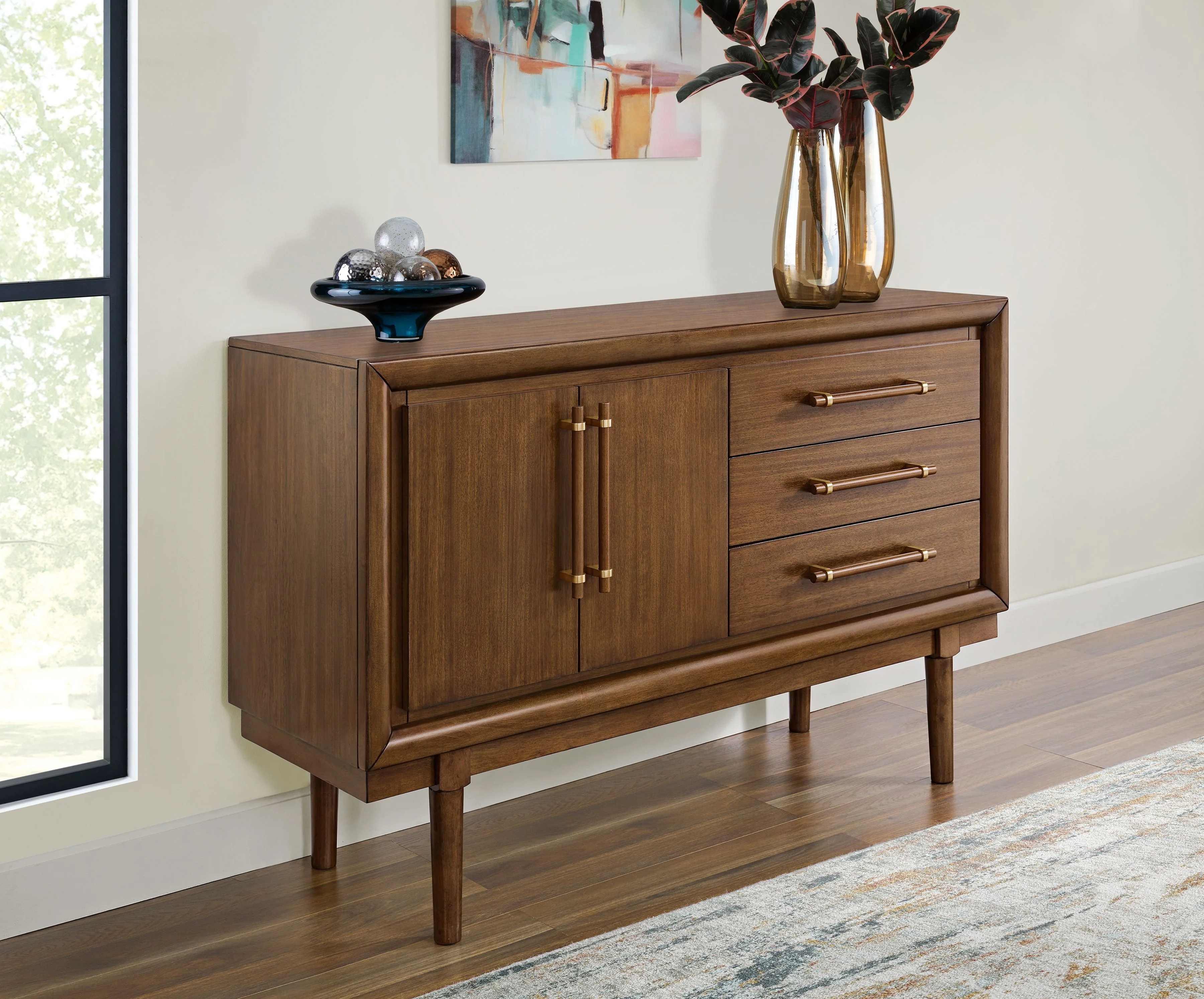 Lyncott - Dining Room Server - Brown - Image 4