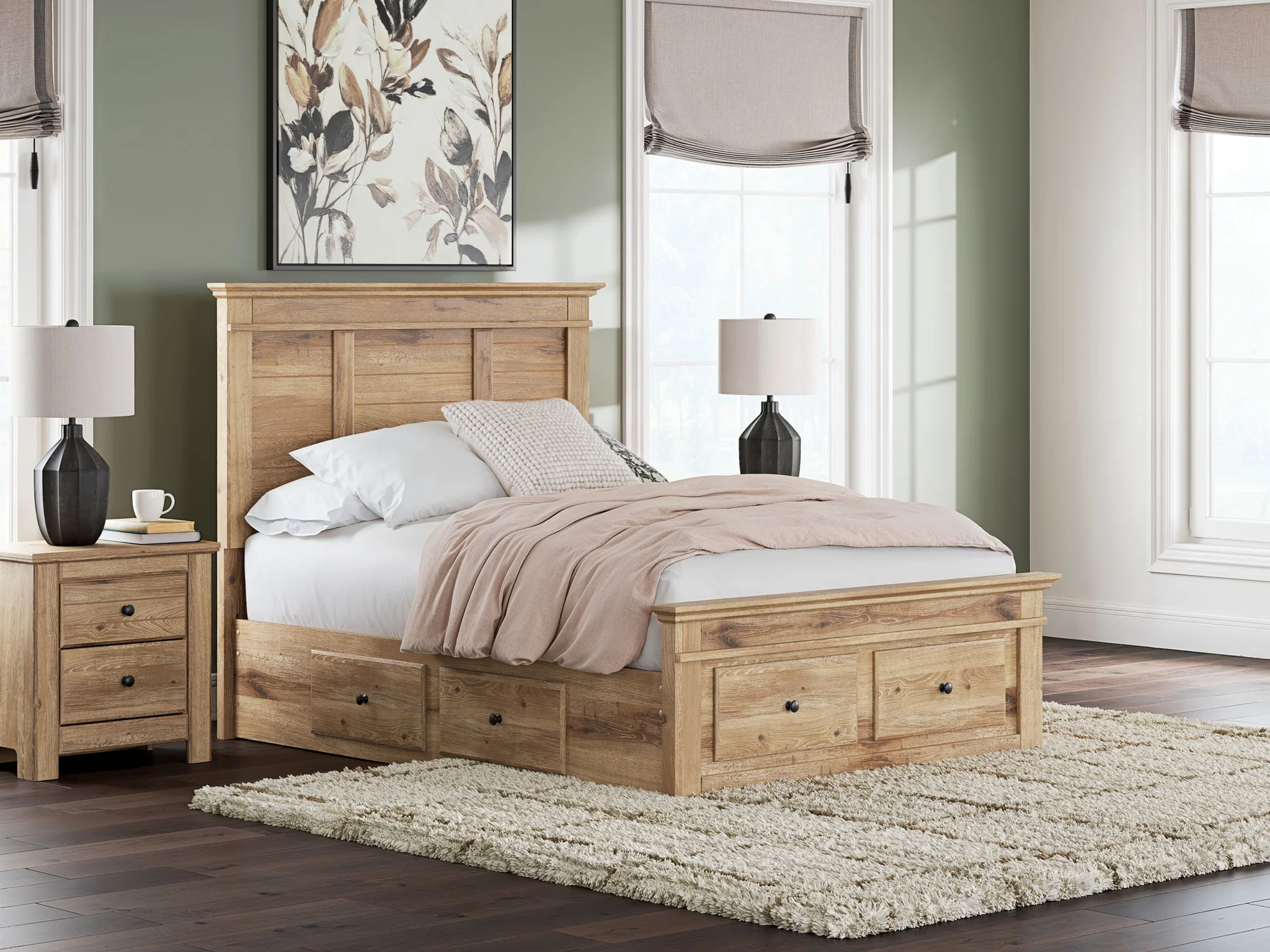 Makidern - Panel Storage Bed With 2 Under Bed Storage Units - Image 30